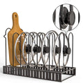 Adjustable Kitchen Cabinet Wire Shelf Expandable Iron Metal Cookware Pots and Pans Storage Holder Organizer Rack