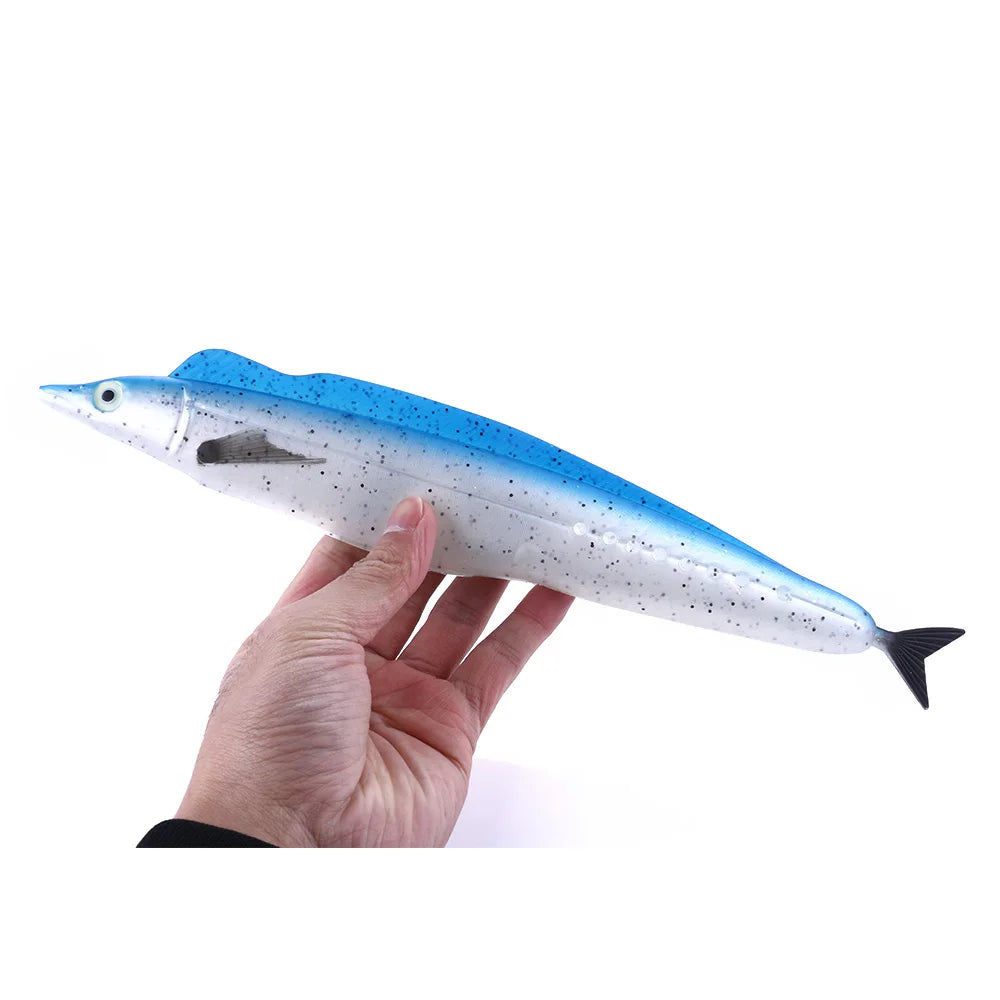 32CM 72G Newup Hairtail Swimbait Deep Sea Large Fishing Lure Open Mouth Soft Bait