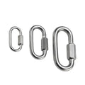 JRSGS Quick Links Acc. DIN 56927 Galvanized Maillons Rapides 10-time Breaking Load Safety Quick Link Class Q Carabiner