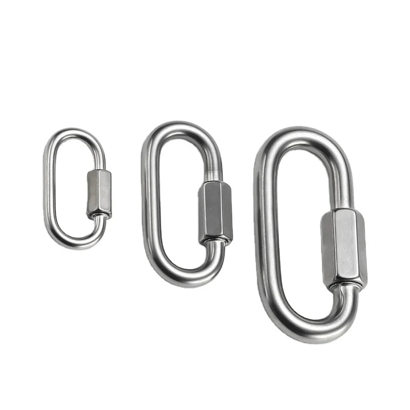 JRSGS Quick Links Acc. DIN 56927 Galvanized Maillons Rapides 10-time Breaking Load Safety Quick Link Class Q Carabiner
