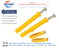 Custom Packaging Small Yellow Fish Anchors Effective Secure Fastening Plastic Expansion Screws and Nylon Meigu Nails Glue Plugs