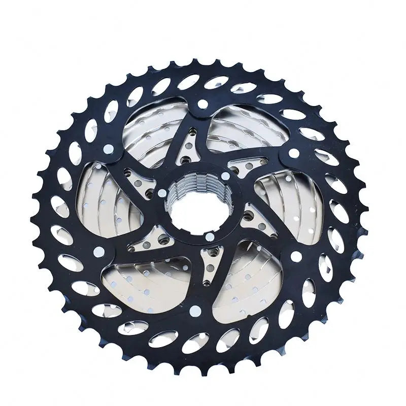 VG Sports Z5065 Aluminum Mountain Bike Cassette Freewheel 8-12 Speed Silver/Silver Black
