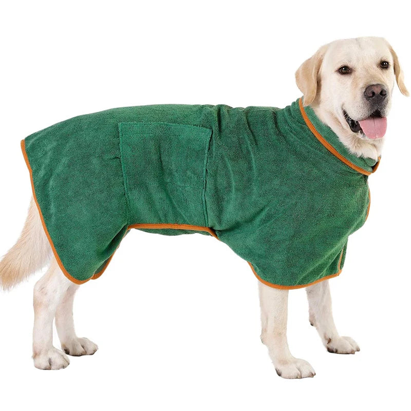 Peignoir Chien Toilettage Du Chien Confortable Peignoir Microfibre Super Absorbante Pour Chien