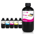 UV Curable Bottle Ink for Epson  Printhead UV Printer 7 Color LED Soft Neutral Hard Ink