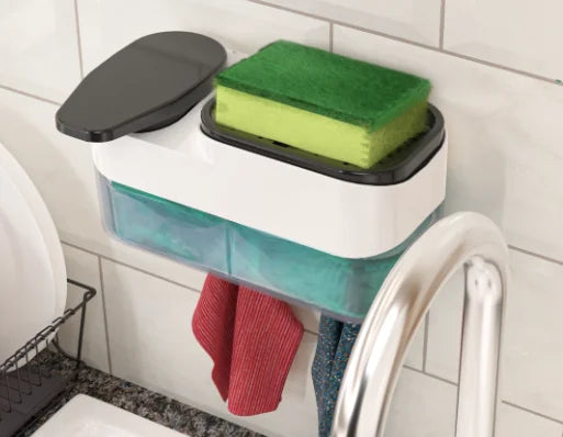 Sponge Squeeze Use Japanese Style Kitchen Detergent Soap Box Kitchen Sponge Holder Hand Soap Dispenser