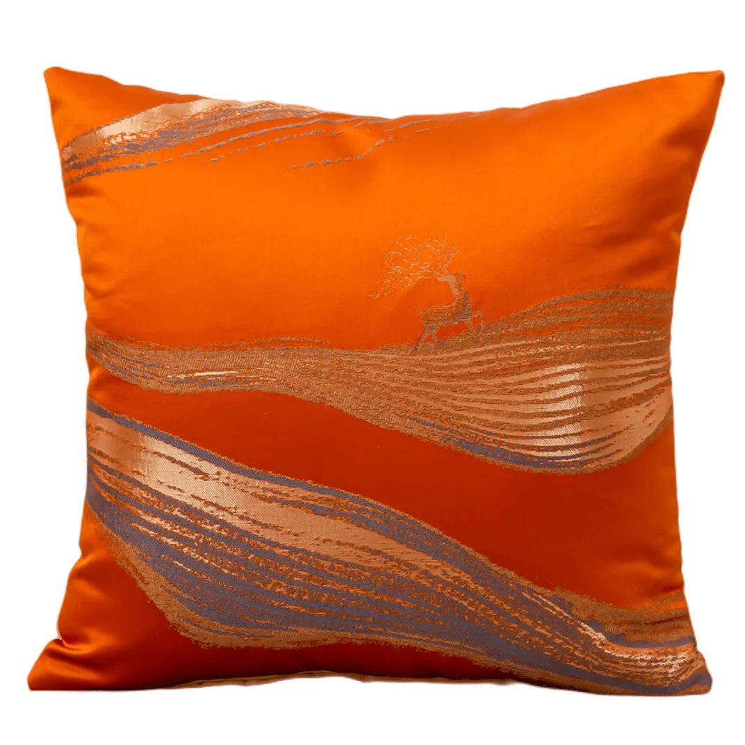 Wholesale Woven Jacquard Luxury Geometric 100% Polyester Invisible Zipper Cushion Cover for Hotel Office Home Decor