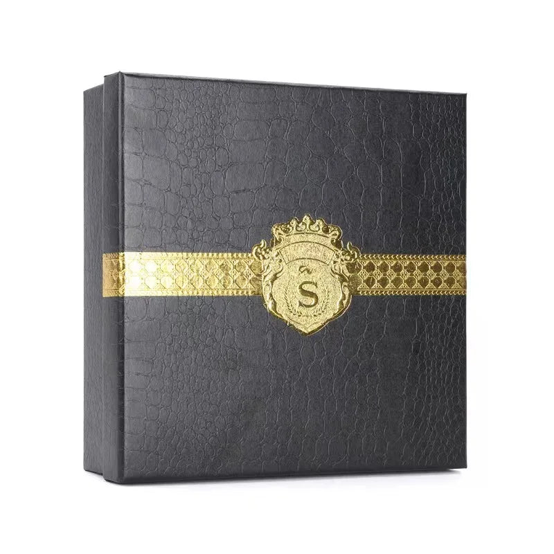Private Custom Belt Packing Box High-end Black alligator Box Wholesale
