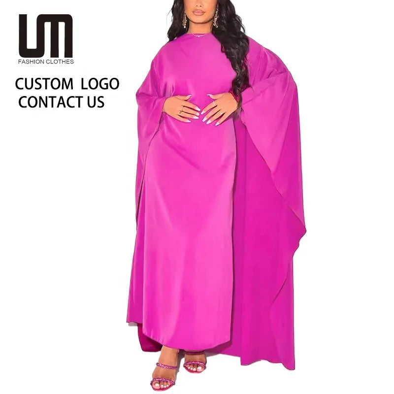 2025 New Arrival Women's Casual Loose Long Sleeve Maxi Dress Elegant Plus Size Wholesale