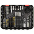 Woodworking Concrete Wells Drill Bits Screwdriver Drill Bits Set 100pcs Wood Hole Saw Spade Twist Countersink Drill Bits Kit