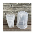 Factory Direct 3.5 4 5.5 7 8 9.5 Inch Tall Thick Plastic Clear Transparent Round Orchids Root Control Slit Garden Plant Pot