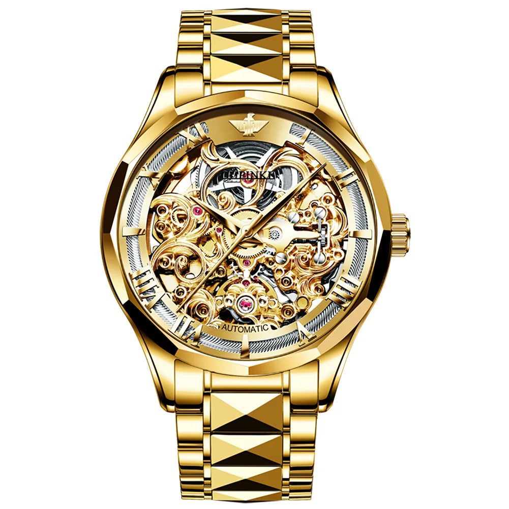 Oupinke 3168 Oem Custom logo Professional Manufacture Waterproof Wrist Men Stainless Steel Odm Luxury Watch for Man