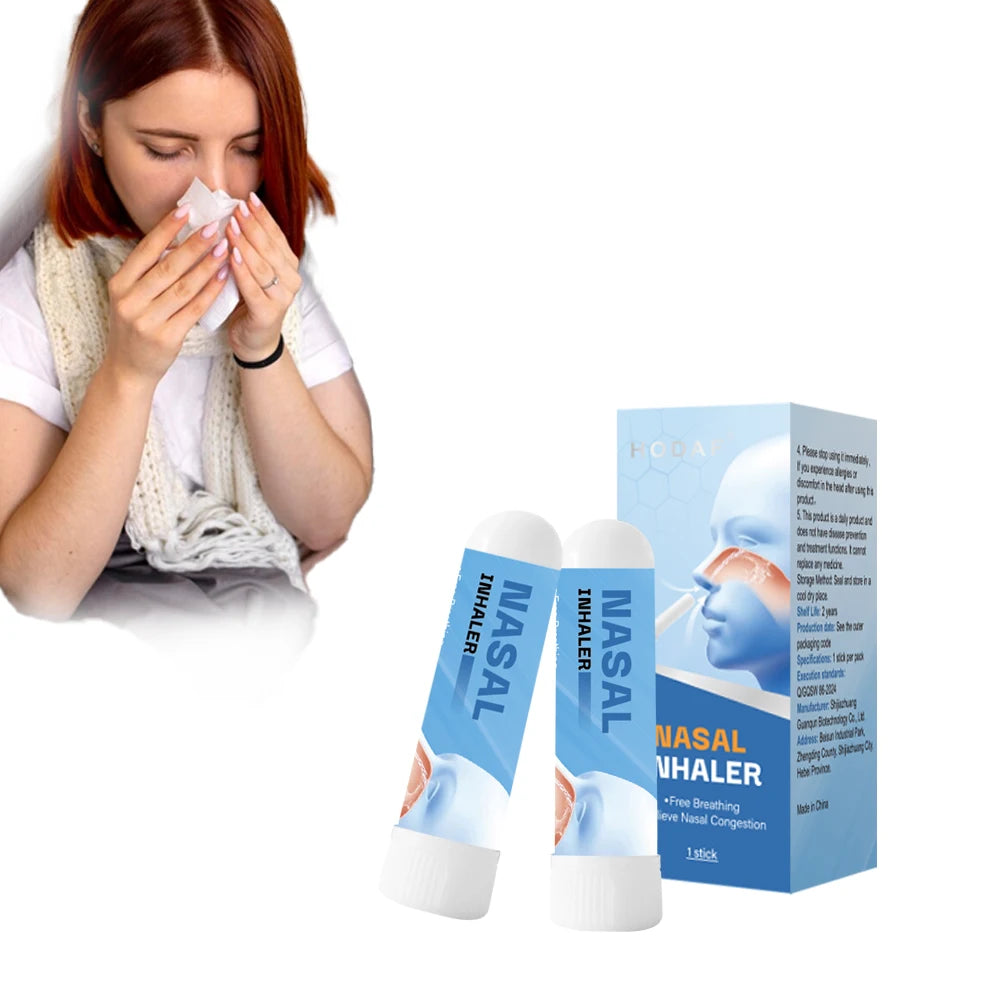 Private Label Aromatherapy Nasal Inhaler With Peppermint Daily Refreshing Portable Nose Inhaler Stick
