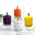 Wholesale Luxury 10 oz Empty Glass Candle Jars with Lid for Candle Making Matte Black White Candle Vessels with Gift Box