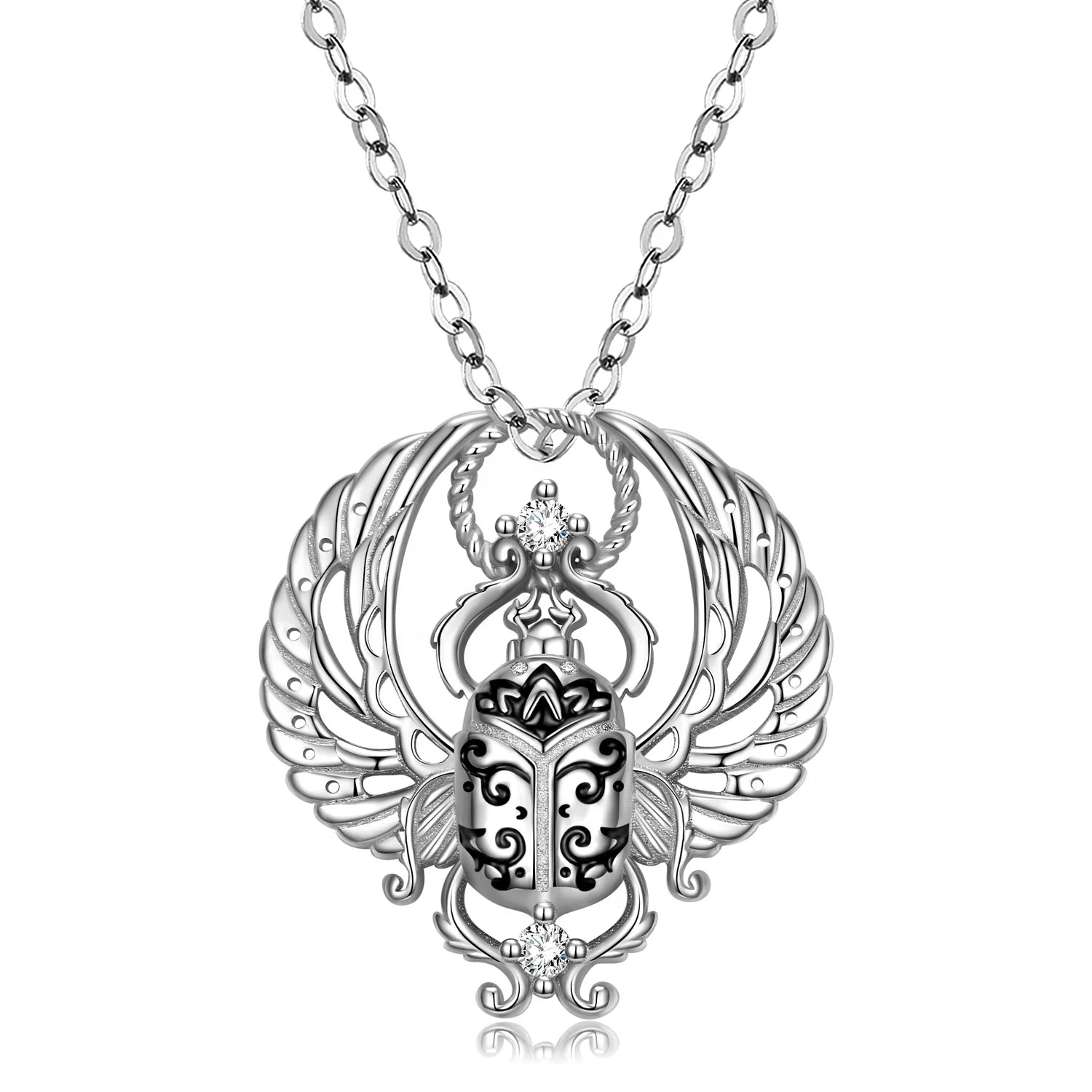 Abstract Animal Beetle Pendants for Necklace Authentic 925 Sterling Silver Necklaces Jewelry Women Men Fashion Jewelry Making