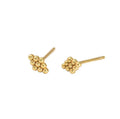 925 Silver Dainty Boho Rhombus Beaded Stud Earrings Second Hole Conch Cartilage Small Gold Ball Tiny Bead Cluster Stud Earrings