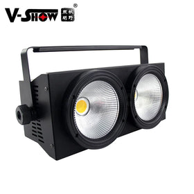 VSHOW BL200 New Arrival LED Blinder 2 Heads 2PCS 100W COB WW CW Warmwhite Coolwhite LED Blinder Light Stage Audience Light