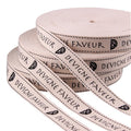 Manufacture Customized Printed Twill Herringbone Ribbon 1 Inch 25mm Cotton Custom logo Printed Ribbon