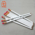 Custom 7.5 Inch #2 HB 2B White Pencil with Positive Slogan Print by Gold Stamping for School Office and Home8 Pencil Set