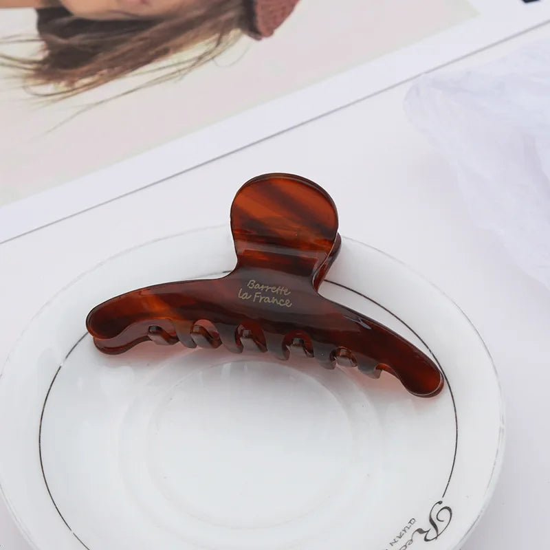 Factory Direct Sale Ins Hair Claw Woman Fashion Large Jumbo Shower Acetate Hair Clips Hair Claw Clip