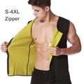 Best Zipper Sweat Sauna Vest Slim Shaper Chaleco Neopreno Fajas De Hombres Neoprene Men Sauna Vest and Waist Trainer for Man