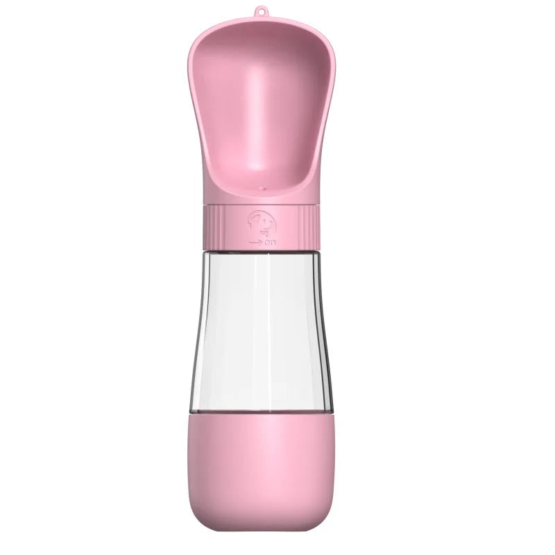 Multifunctional 4 in 1 Eco-Friendly Plastic 350ml 550ml Reusable Travel Outdoor Dog Drinking Water Bottle