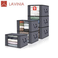 Lavinia Custom Wholesale Foldable Clothes Storage Bags With Clear Window  Non-woven Storage Bags for Clothes