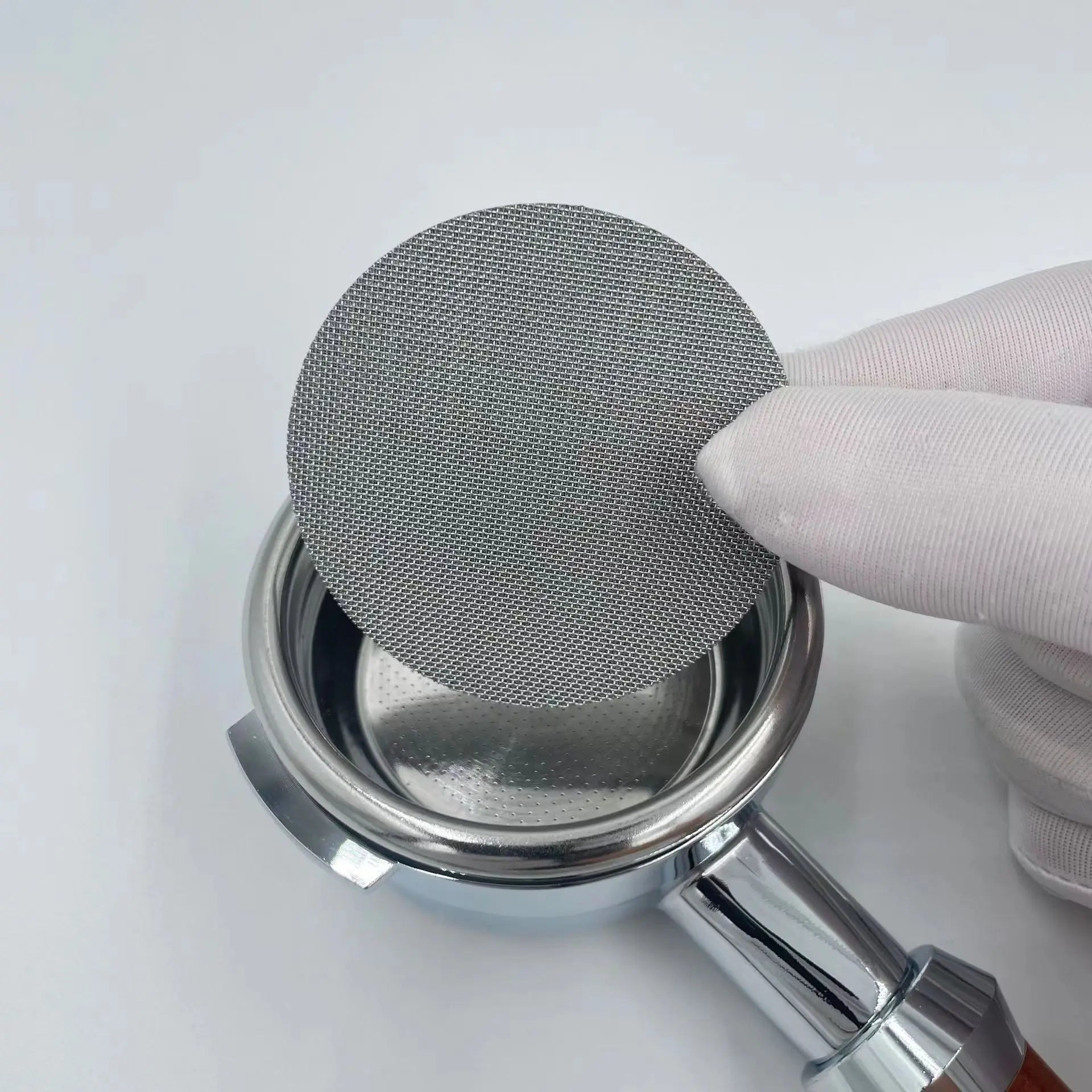 58.5mm E61 Coffee Portafilter Filter 316 Stainless Steel Sintered Eco-Friendly Minimalist Design Coffee Filter Disk Second
