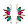 Wholesale 2021 Hot Sell Colorful wings Earring Crystal Stone Stud Ear Jewelry for Women