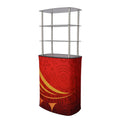 Hot Sale Three-Layer Triangle Promotion Table with Isolation Layer Front Desk for Trade Show/Exhibition Made of Aluminium