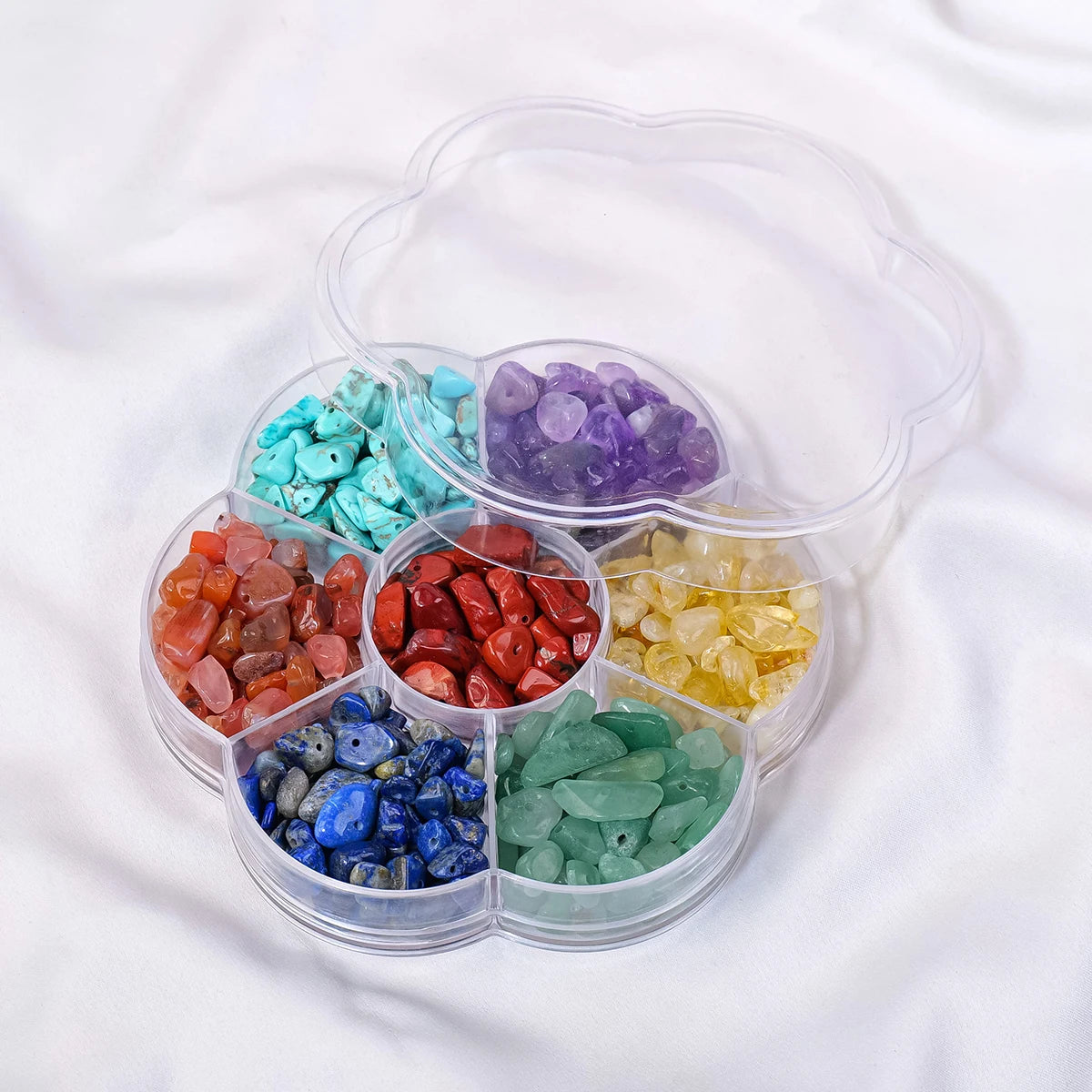 Wholesale Natural Crystal Healing Amethyst Carving Punching Gravel Plum Box for Decor