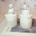 Handmade High-end Niche Art Portrait Sculpture Cup With Lid Sleep Aid Aromatherapy Candle