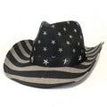 Western Classic Vintage Cowboy Hat Printed Independence Day American Design for Outdoor Party Casual Travel Summer Appropriate