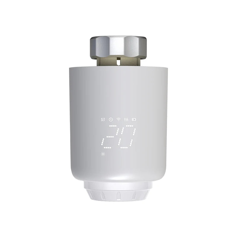 Tuya Thermostatic Radiator Valve Smart LED Screen with Eco-gaz Signals ZigBee TRV Conforming EN 12098-1 Standard for Apartments