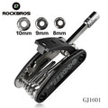 ROCKBROS Wholesale 16 in 1 Pocket Mini Portable Bicycle Multi Tool Bike Tools Multifunction Bicycle Repair Tool