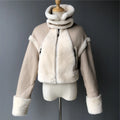 Winter Hot Sale Luxurious Locomotive Style Thick Single Breasted Short Length Windproof Eco-Friendly Breathable Real Sheep