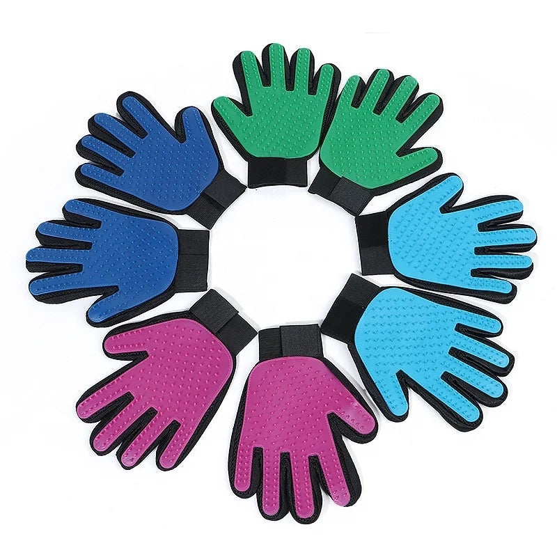 Wholesale Cat and Dog Pet Grooming Products Cat Gloves Comb Bath Brush Hair Removal Gloves for Dogs