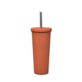 Insulated Stainless Steel Vacuum Flask Travel Coffee Mug Classic Design Lid Straw Office Cup 500ml/750ml 0-6 Hours Back School
