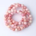 JSES A++ Natural Australia Pink Opal Beads 7-10mm Bracelet Loose Gem Stone Beads for Jewelry Making DIY Accessories