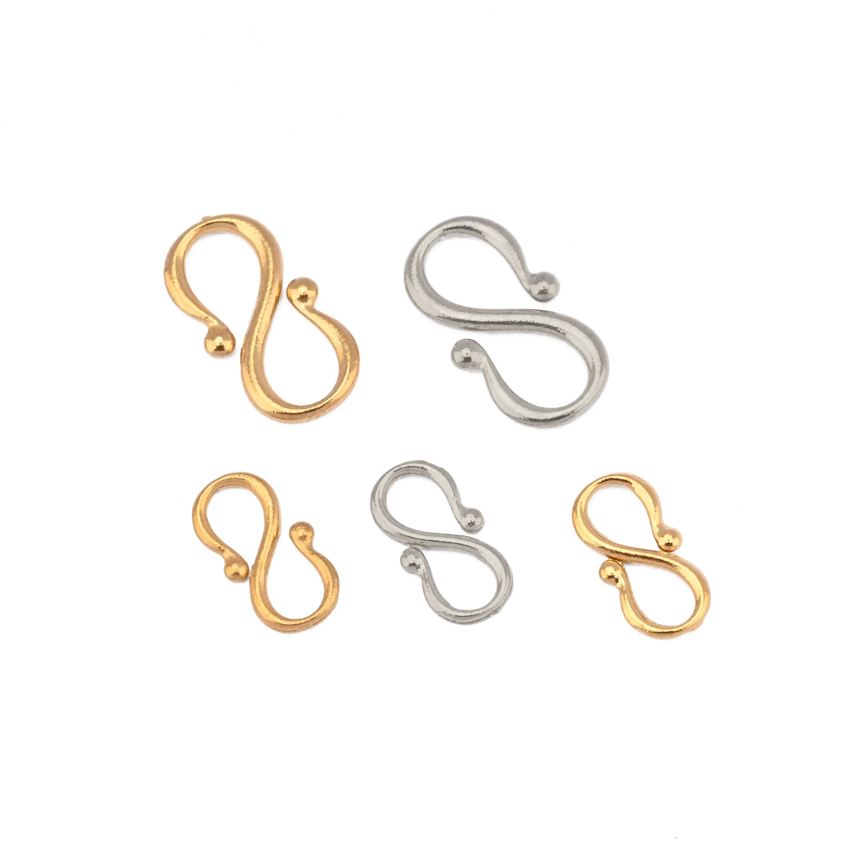Wholesale Stainless Steel Clasps s Clasp Button Necklace Bracelet Clasps Accessories for Jewelry Making