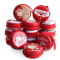 Star Packaging Christmas Mini Small Semi Circle Candy Mint Cute Hinged Decorative Custom Gift Printed Keychain Metal Tin Box