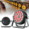 DMX Wall Wash Light Spot Stage Lights Flat RGBWY+UV 18x12w Par Lighting for Theater DJ Party Club