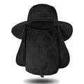 Wholesale Polyester Wide Brim Fishing Casual Bucket Fisherman Hats Neck Flap Safety String Adjustable Quick-Drying Unisex Adults MegaBDM
