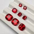 Wholesale Lab Pigeon Blood Red Ruby Synthetic Gemstone 0.5ct 1ct 1.5ct Loose Cushion Cut Ruby for Jewelry Making