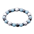 Wholesale Lover Black White Stone Beads Bracelet Men Turquoise Buddha Handmade Hematite Bracelets Summer Women Jewelry Gift