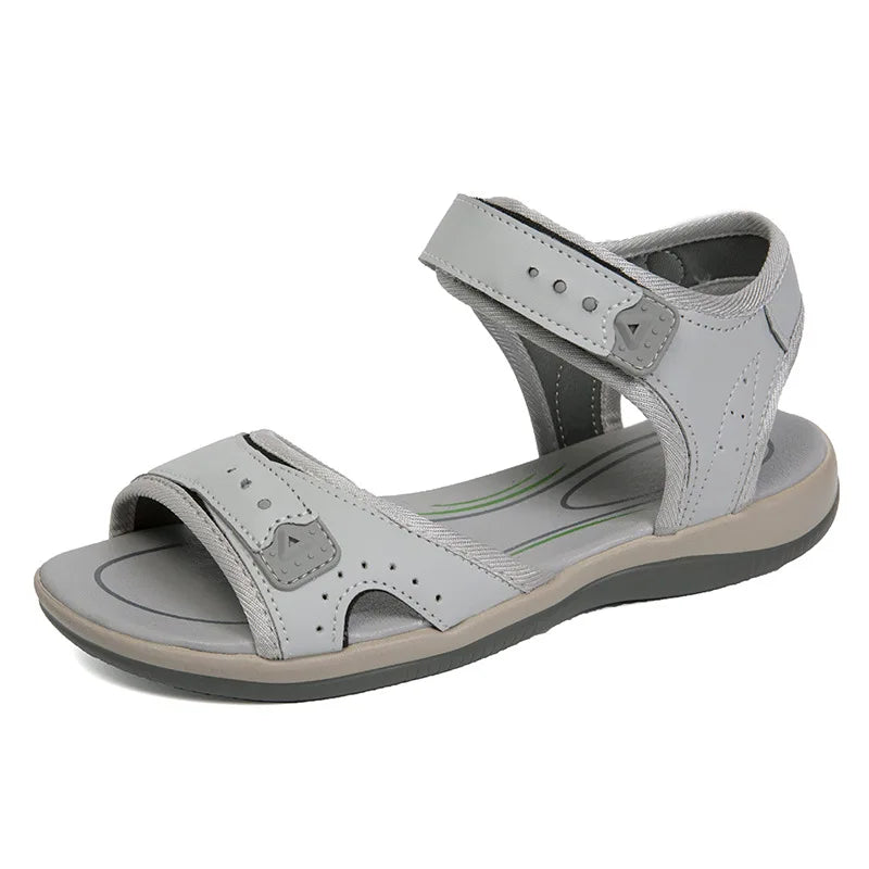 Cheap Fashion Flat Women Hook Loop Walking Design Sandals for Ladies Slipper Outdoor Sandalias De Mujer