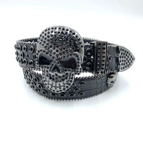Fashion Designer Western Cowboy Diamond Genuine Leather Men Women Pink Gold Luxury Rhinestone Belt Bling Plate Buckle 3.8cm