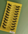 False Eyelashes Natural Half Lashes Wispy Faux Mink Lashes DIY Light Weight Invisible Band Cat Eye Lash