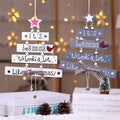 New Christmas Wooden Tree Christmas Door Hanging Decoration Wind Chime Letter Pendant Christmas Bell Pendant