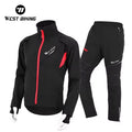 WEST BIKING Cycling Set Winter Thermal Bicycle Jacket Suit Clothes Pants Outdoor Sport Windproof MTB Road Bike Man Jacket Set
