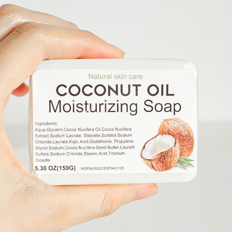 Private Label Handmade Soap Coconut Oil  Body Soap  Whitening Kojic Acid   Toilet  Coconut Extract Soap Deeply Cleaning Pores